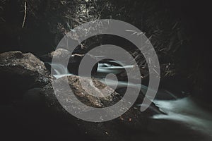 Long exposure shot of a river