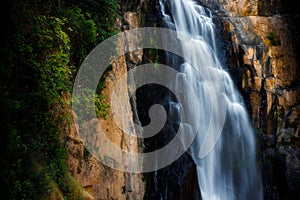 Long exposure shot of waterfall.