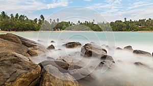 Long exposure of a Sri Lankan Beach