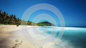 Long exposure to Grand Anse beach in Reunion Island - Touristic place - Reunion Island