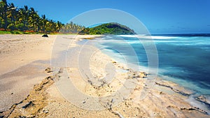 Long exposure to Grand Anse beach in Reunion Island - Touristic place - Reunion Island