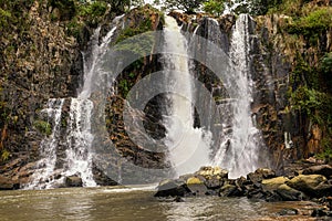 Long exposure of Waterfall Bay waterfall in Hong Kong