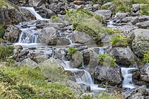 Long exposure waterfall near Soulcem lake