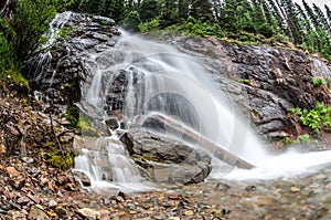 Long Exposure of Waterfall from Snow Melt in Colorado