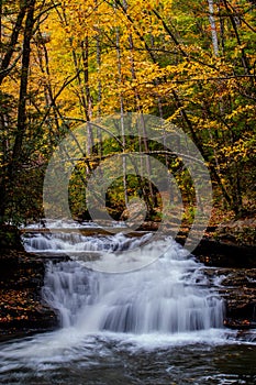 Mill Creek Falls - Long Exposure Waterfall - Autumn / Fall Scenery - Kumbrabow State Forest - West Virginia