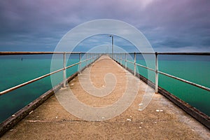 A long exposure of the Wool Bay Jetty on Yorke Peninsula South A