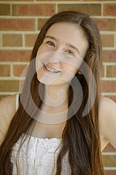 Long hair and braces