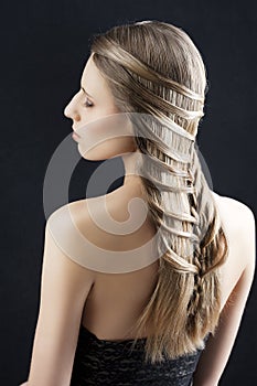 Long hair and fashion hairstyle,