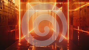 Long Hallway with Light at End