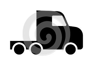 Long haul truck without trailer icon