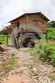 Long house of the Iban tribe