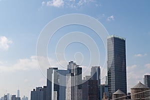 Long Island City Queens Skyline with Glass Modern Skyscrapers in New York City