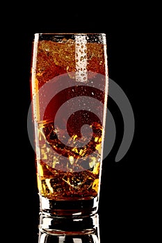 Long island fresh Coctail isolated on black