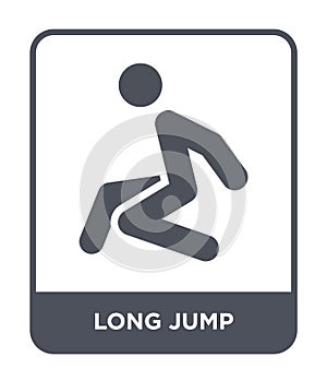 long jump icon in trendy design style. long jump icon isolated on white background. long jump vector icon simple and modern flat