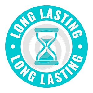 Long lasting vector icon
