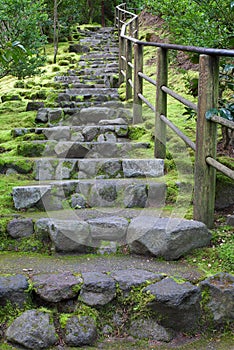 Long outdoor staircase