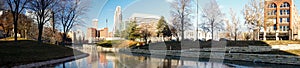 Long Panoramic Omaha Nebraska Downtown City Skyline photo