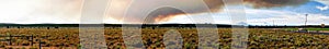 Long Panoramic View Smoke Summer Wildfire Oregon Cascade Mountains