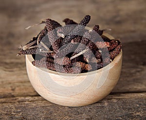 Long pepper or Piper longum