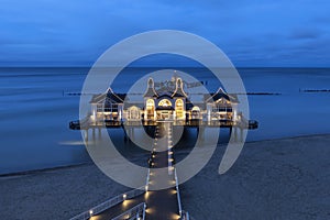 Long pier on Ruegen island, Germany