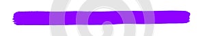 Long purple paintbrush stroke banner