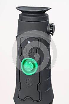 Long-range monocular isolated on a white background.