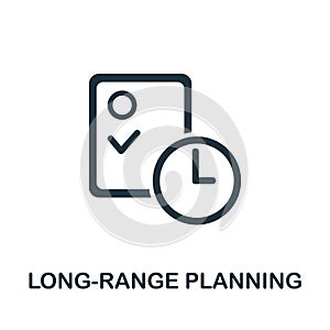 Long-Range Planning icon. Simple element from content marketing collection. Creative Long-Range Planning icon for web design,