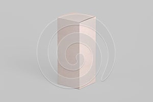 3d illustration of Long Rectangular Cardboard  Box