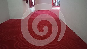 long red carpet in office