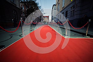 Long Red Carpet - is traditionally used to mark the route taken by heads of state on ceremonial and formal occasions