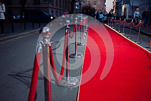 Long Red Carpet -  is traditionally used to mark the route taken by heads of state on ceremonial and formal occasions