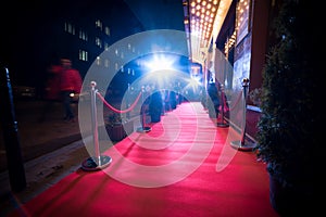 Long Red Carpet -  is traditionally used to mark the route taken by heads of state on ceremonial and formal occasions