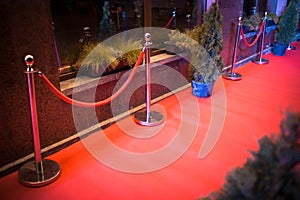 Long Red Carpet -  is traditionally used to mark the route taken by heads of state on ceremonial and formal occasions