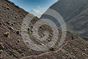 The long road to the base camps of the high peaks of Karakoram is dotted with many days of walking, beautiful scenery