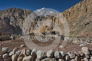 The long road to the base camps of the high peaks of Karakoram is dotted with many days of walking, beautiful scenery