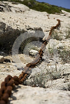 Long Rusted Chain