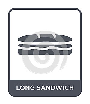 long sandwich icon in trendy design style. long sandwich icon isolated on white background. long sandwich vector icon simple and