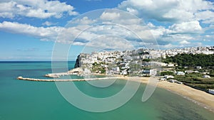 The long sandy beach of Peschici