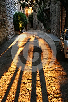 Long Shadows in Assisi