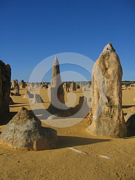 the long shadows of the pinnacles desert