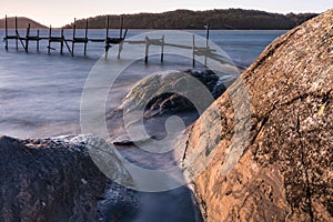 Long shutterspeed boardwalk