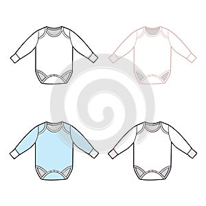 Long Sleeve Infant Bodysuit Set