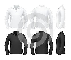 Long sleeve polo shirt