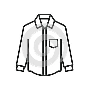 Long-sleeve shirt icon line design. Long-sleeve, Shirt, Apparel, Clothing, Fashion, Style, icons vector illustrations
