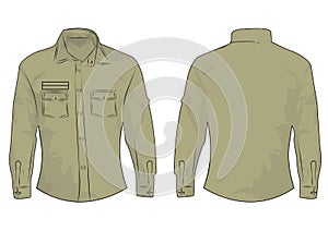 Vector T-shirt template isolated on chocolate