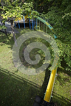 long slide for children in SAPORRO in Hokkaido