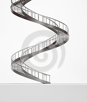 Long spiral stairs