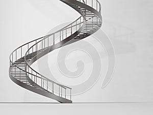 Long spiral stairs