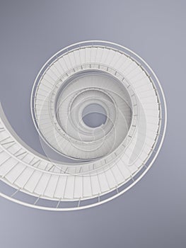 Long spiral stairs