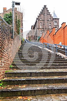 Long stairs in Liege